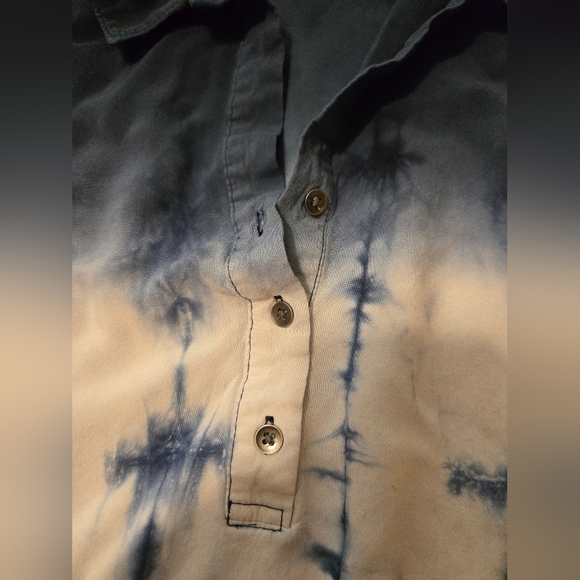 Rock And Republic Tie Dye Blouse Large - Picture 3 of 9